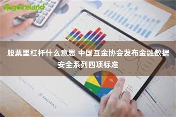 股票里杠杆什么意思 中国互金协会发布金融数据安全系列四项标准