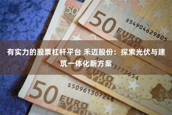 有实力的股票杠杆平台 禾迈股份：探索光伏与建筑一体化新方案