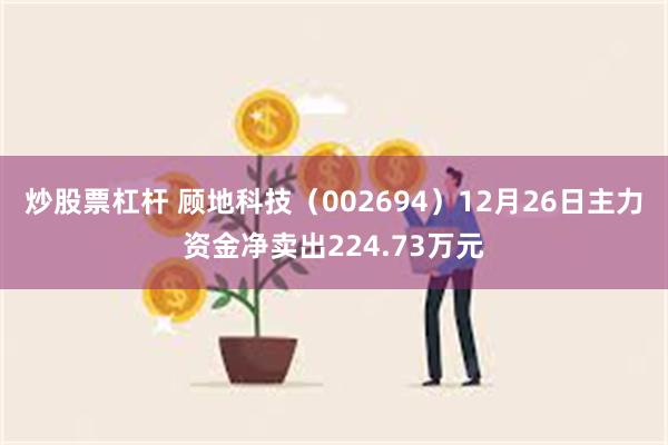 炒股票杠杆 顾地科技（002694）12月26日主力资金净卖出224.73万元