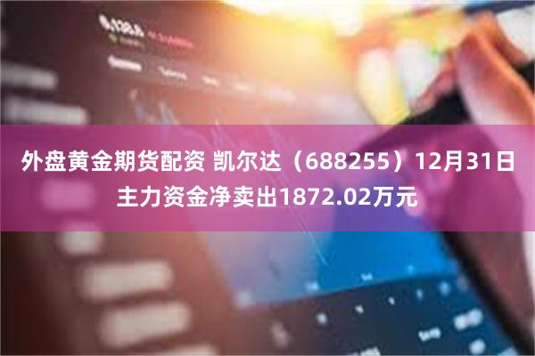 外盘黄金期货配资 凯尔达（688255）12月31日主力资金净卖出1872.02万元