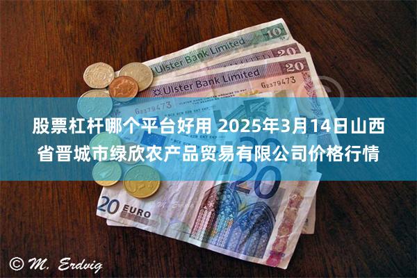 股票杠杆哪个平台好用 2025年3月14日山西省晋城市绿欣农产品贸易有限公司价格行情